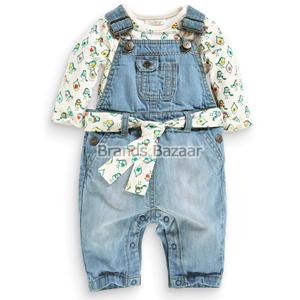 Authentic Dungarees And Bodysuit Set