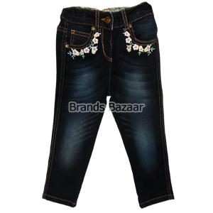 Black Shaded Jeans With Embroidery design on side Pocket 