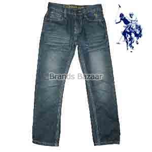 Shaded Jeans With brand logo on pocket