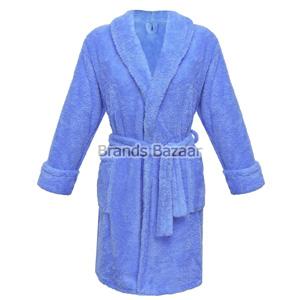 Blue Color  Color Short Bath Gown