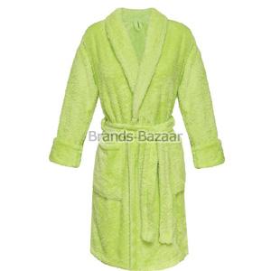 Green Color Short Length Bath Gown