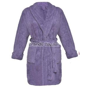 Purple Color Bath Gown