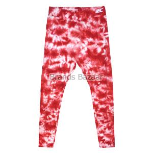 Red and White Printed Leggings