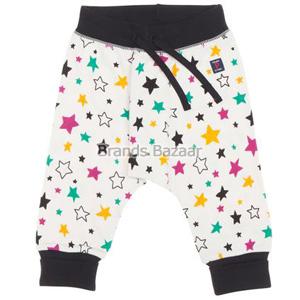 White Color with Multi Color Stars Pattern  Baby Joggers 