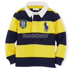 Yellow and Black Strips Full Sleeves T-Shirt 