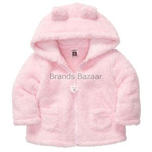 Soft Velvet Pink Color Hoodie Jacket