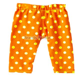Orange Color Dotted Pattern Legging 