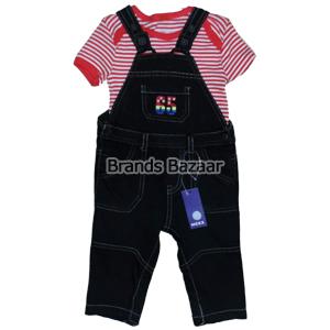 Black Color Dungaree with Color full T-Shirt 