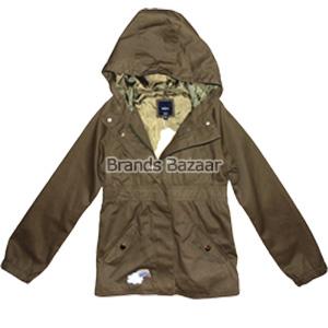 Brown Color Hoodie Cap Jacket