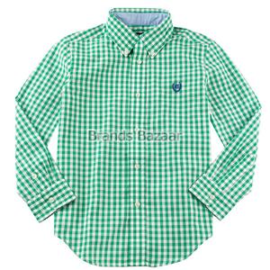 Full Sleeves Green and White Color Small Checks Shirt