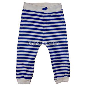 White and blue Strips Jogger Pant 