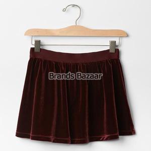 Brown Color Velvet Skirt