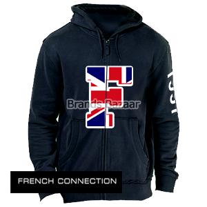 Black Color Hoodie Cap Jacket With Front Embroidery pattern