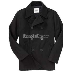 Black Color Woolen Casual Wear Jacket 
