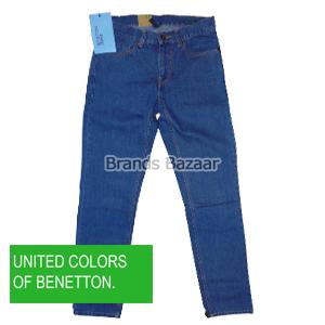 Plain Denim Blue Jeans 