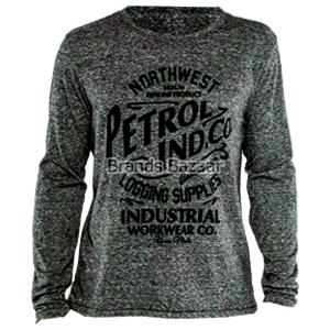GREY COLOR TEE LONG SLEEVE ROUND NECK