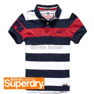 Cotton Polo T-Shirt with Strips Pattern
