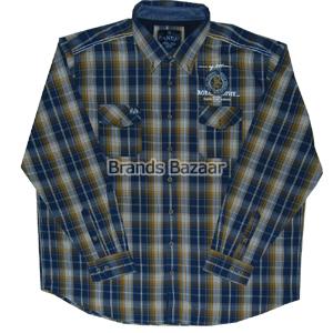 Full Sleeves Checks Shirts With Embroidery Pattern 
