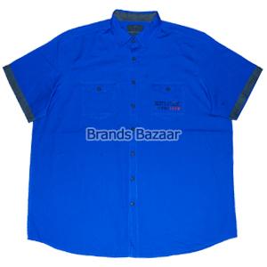 Royal Blue Color Half Sleeves Shirts 