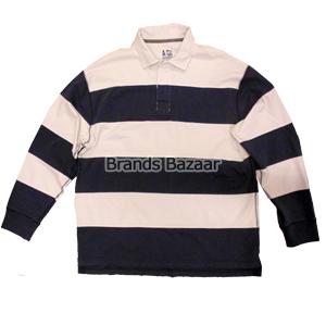 Full Sleeves Strips with Collar T-Shirt 