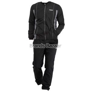 Black Color Lining Pattern Sports Track Suit 