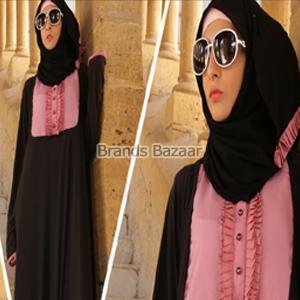 Classic pink flare design Burqa