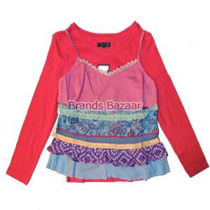 Dark Pink Color Full Sleeves Top with 3 Colors Sleeveless Top