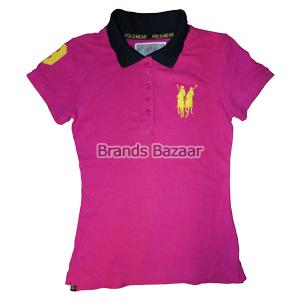 Pink Color Short Sleeves Casual T-Shirt